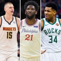 Jokic, Embiid y Antetokounmpo, finalistas al MVP de NBA