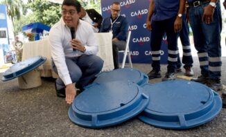 La CAASD colocará nuevas tapas de registros sanitarios en el Gran Santo Domingo