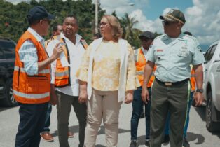 Ministerio de Obras Públicas y DIGESETT supervisan intervención de la autopista 6 de Noviembre