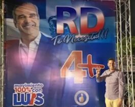 SANTIAGO: Alcaldía retira una valla que promovía reelección de Abinader