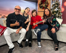 Tres generaciones de los Estefan se unieron para un disco navideño