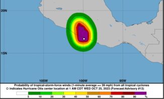MEXICO: Huracán Otis entrará en categoría 5 por estado Guerrero