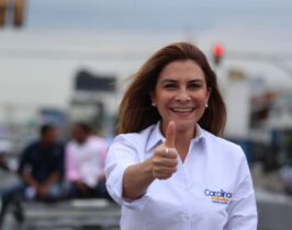 Carolina Mejía visita provincias en apoyo a candidatos congresuales