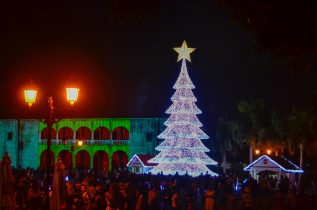 Magia de Navidad llega a Plaza España con el árbol Coca Cola