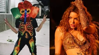 Shakira salió disfrazada en Carnaval de Barranquilla