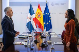 Faride Raful trata con su homólogo español estrategias sobre seguridad ciudadana