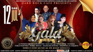 Concierto La Gala de los 80 el 12 de julio en Hard Rock Café SD
