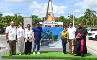 David Collado deja iniciadas varias obras en el entorno de la Basílica de Higüey 