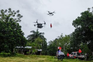 Entregan alimentos con drones en comunidades incomunicadas de RD