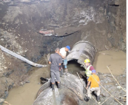 Coraasan sustituye tubería colapsada tras explosión en Sabana Iglesia