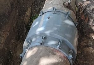 CAASD corrige avería provocada por camión perforador