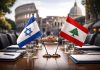 ROMA: Líbano e Israel buscan avanzar otro acuerdo de paz